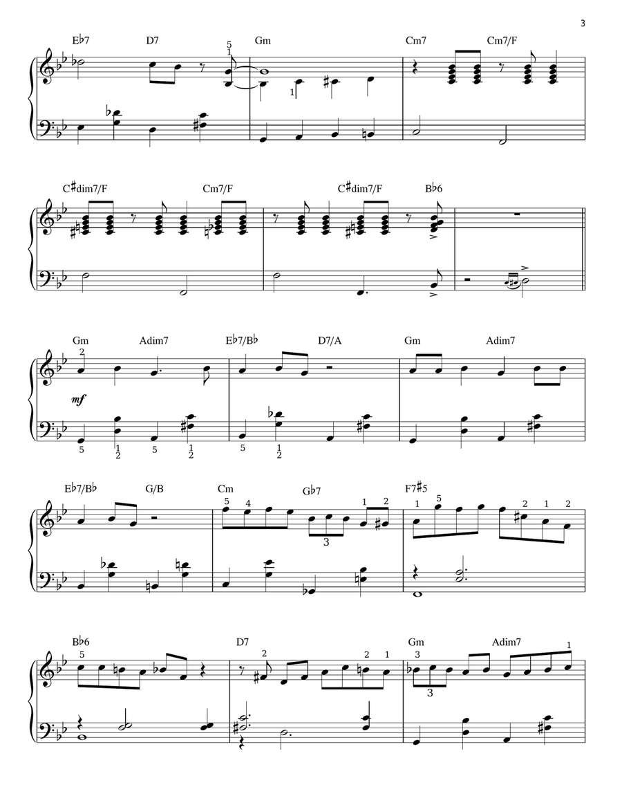 It Don't Mean A Thing (If It Ain't Got That Swing) (arr. Brent Edstrom) Piano Solo scores gallery preview page 3