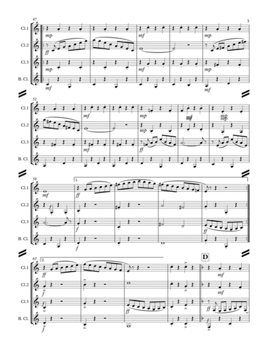 Dizzy Fingers (for Clarinet Quartet) image number null