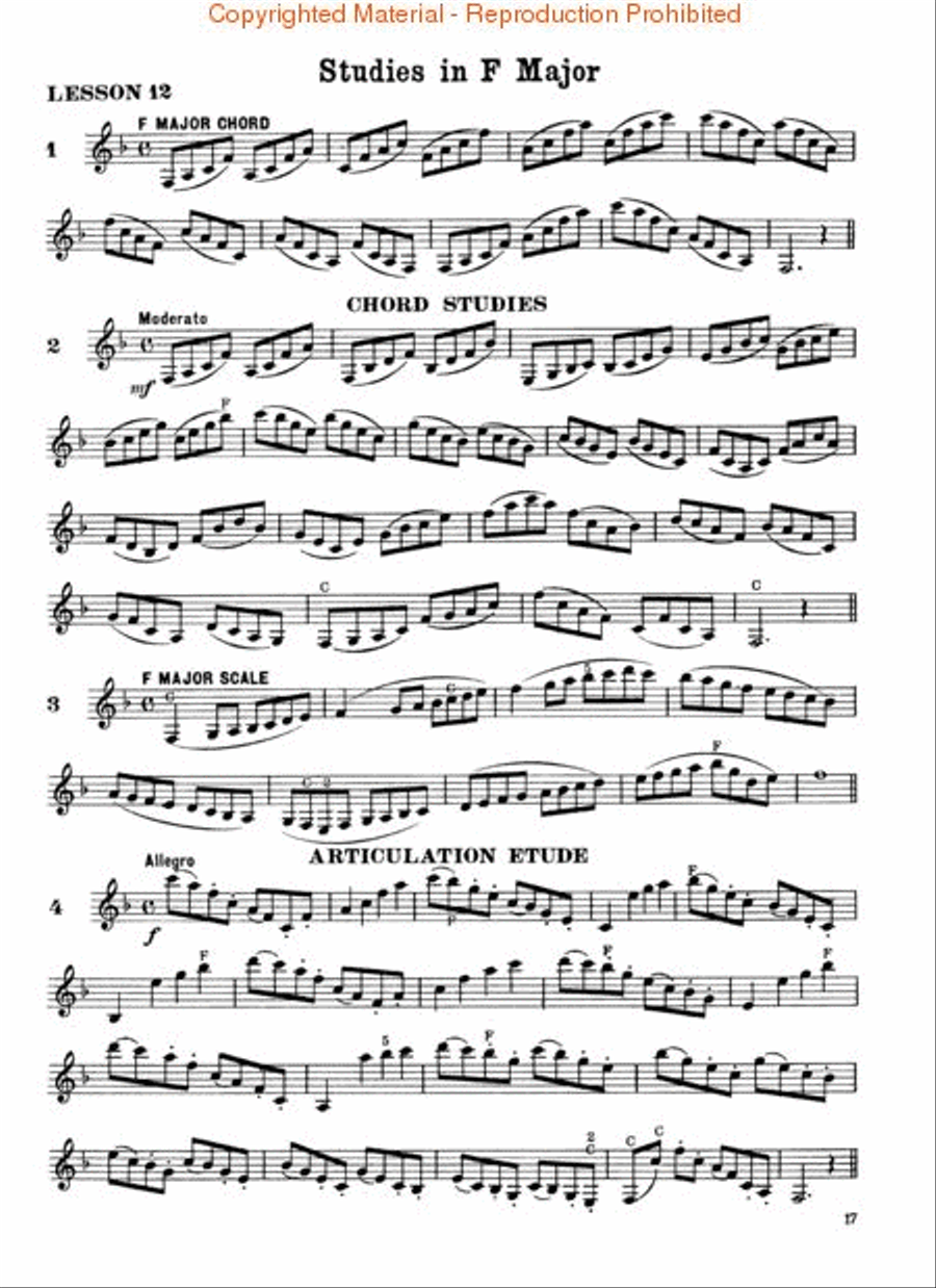 Rubank Intermediate Method – Clarinet Concert Band Methods scores gallery preview page 3