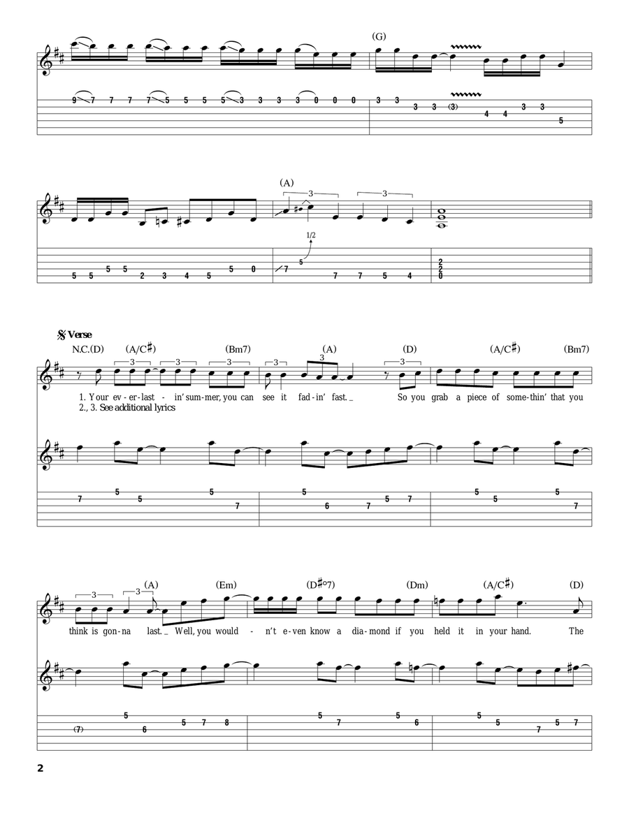 Reeling In The Years Acoustic Guitar scores gallery preview page 2