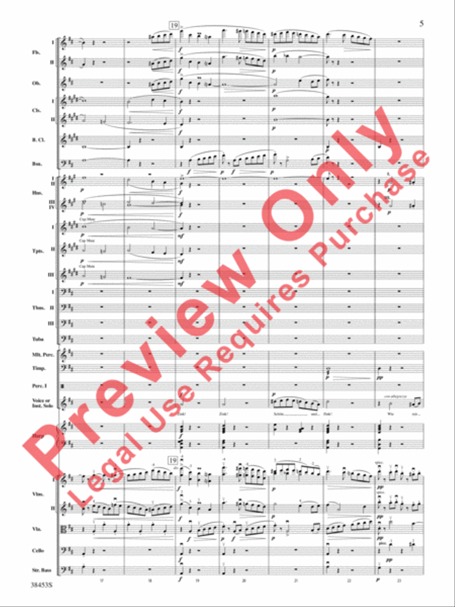 Ging heut Morgen übers Feld Full Orchestra scores gallery preview page 6