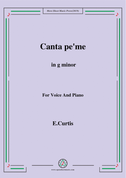 De Curtis-Canta pe' me in g minor