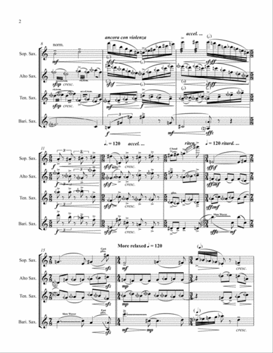 [Eaton] Emerging Convergence Woodwind Quartet scores gallery preview page 6
