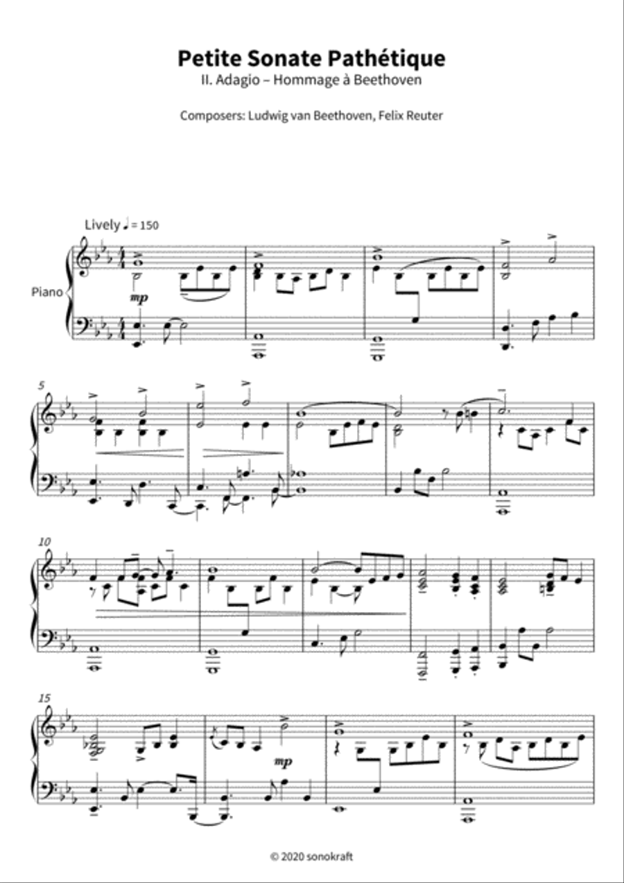 Petite Sonate Pathétique Petite Sonate Pathétique Piano Solo scores gallery preview page 3