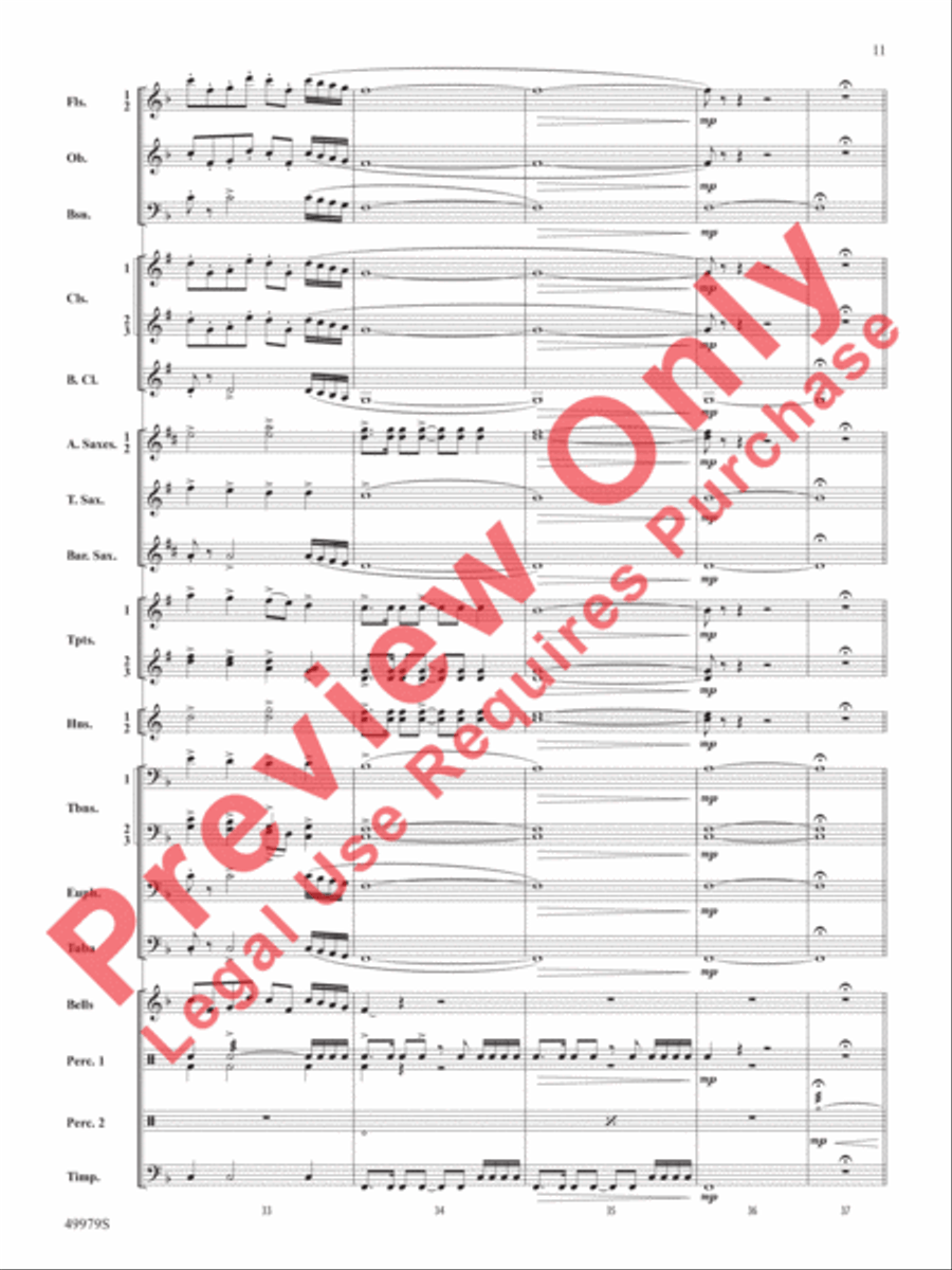 Christmas Is Here! Concert Band scores gallery preview page 12