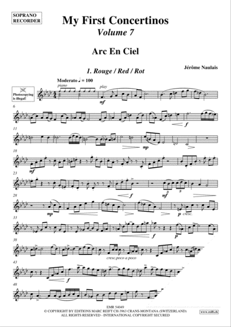 My First Concertinos Volume 7 Soprano Recorder scores gallery preview page 4
