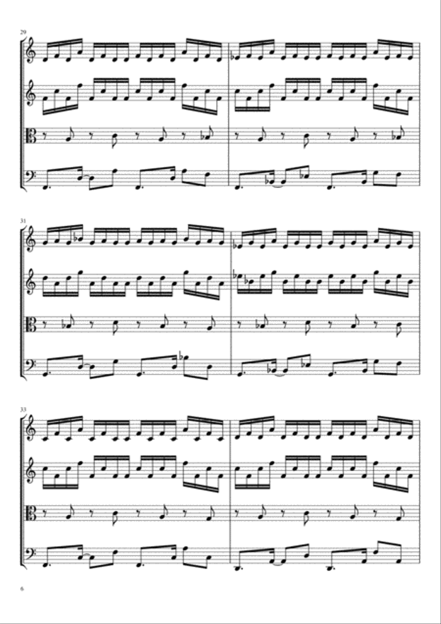 Cycler for string quartet