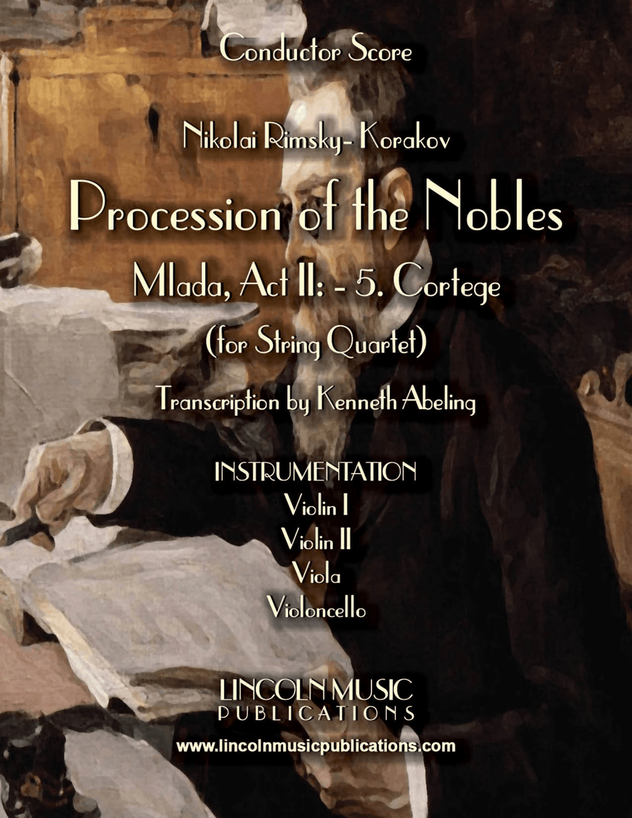 Procession of the Nobles from Mlada (for String Quartet) String Quartet scores gallery preview page 1