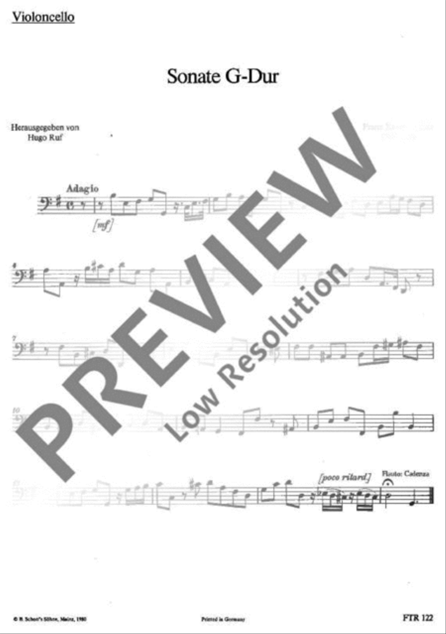 Sonata G major Sonata G major Flute scores gallery preview page 13