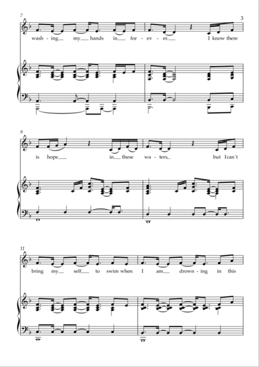Easy On Me Voice scores gallery preview page 3