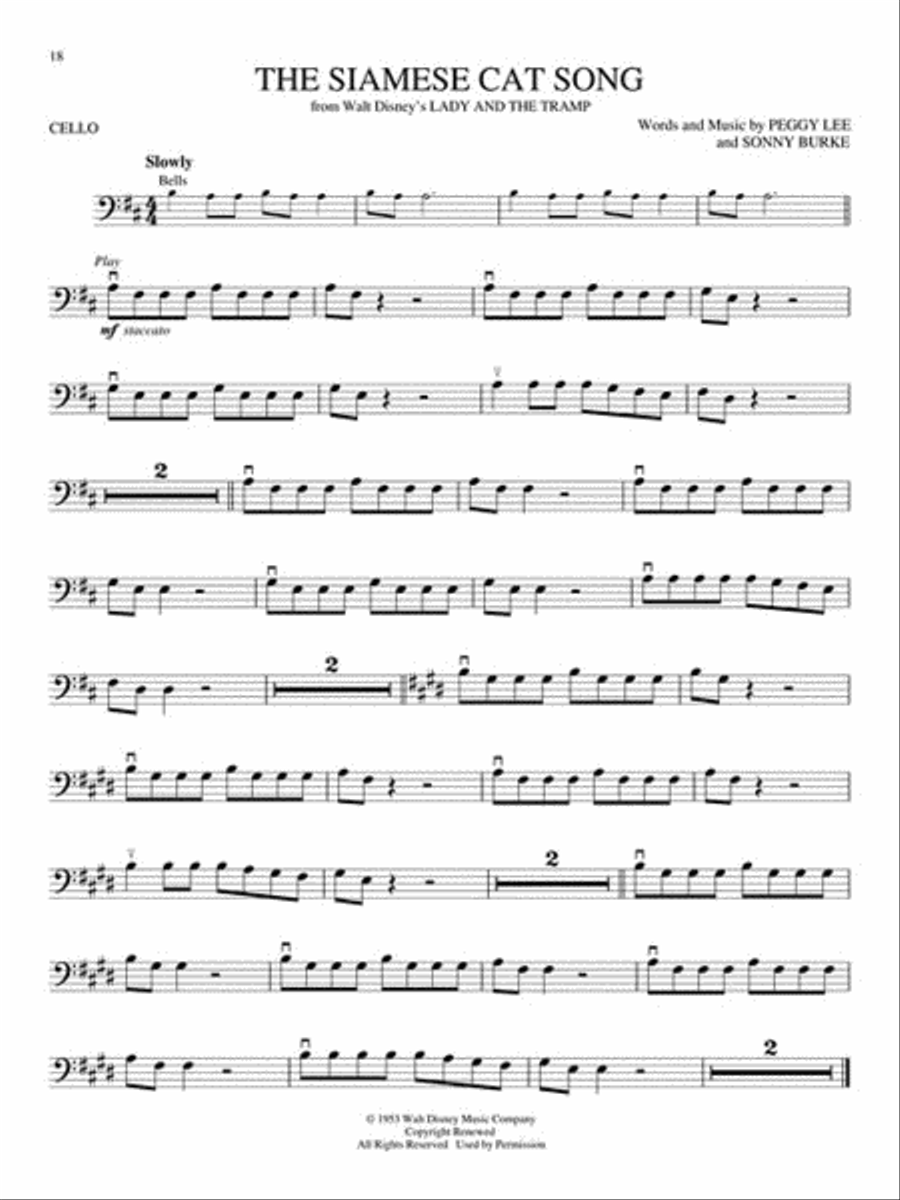 Disney Greats Cello scores gallery preview page 3