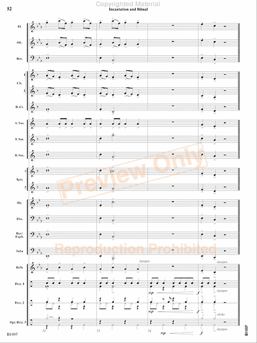Curtain Up! Concert Band scores gallery preview page 97