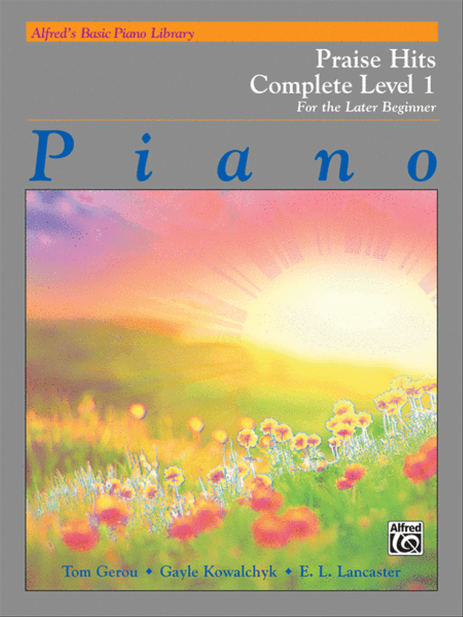Alfred's Basic Piano Course Praise Hits Complete Level 1 Piano Method scores gallery preview page 1
