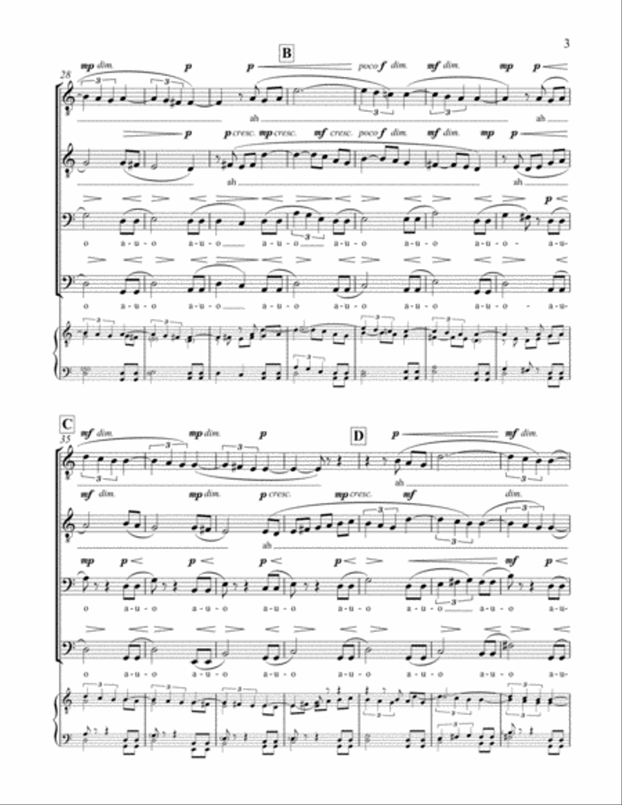 Vocalise TTBB scores gallery preview page 4