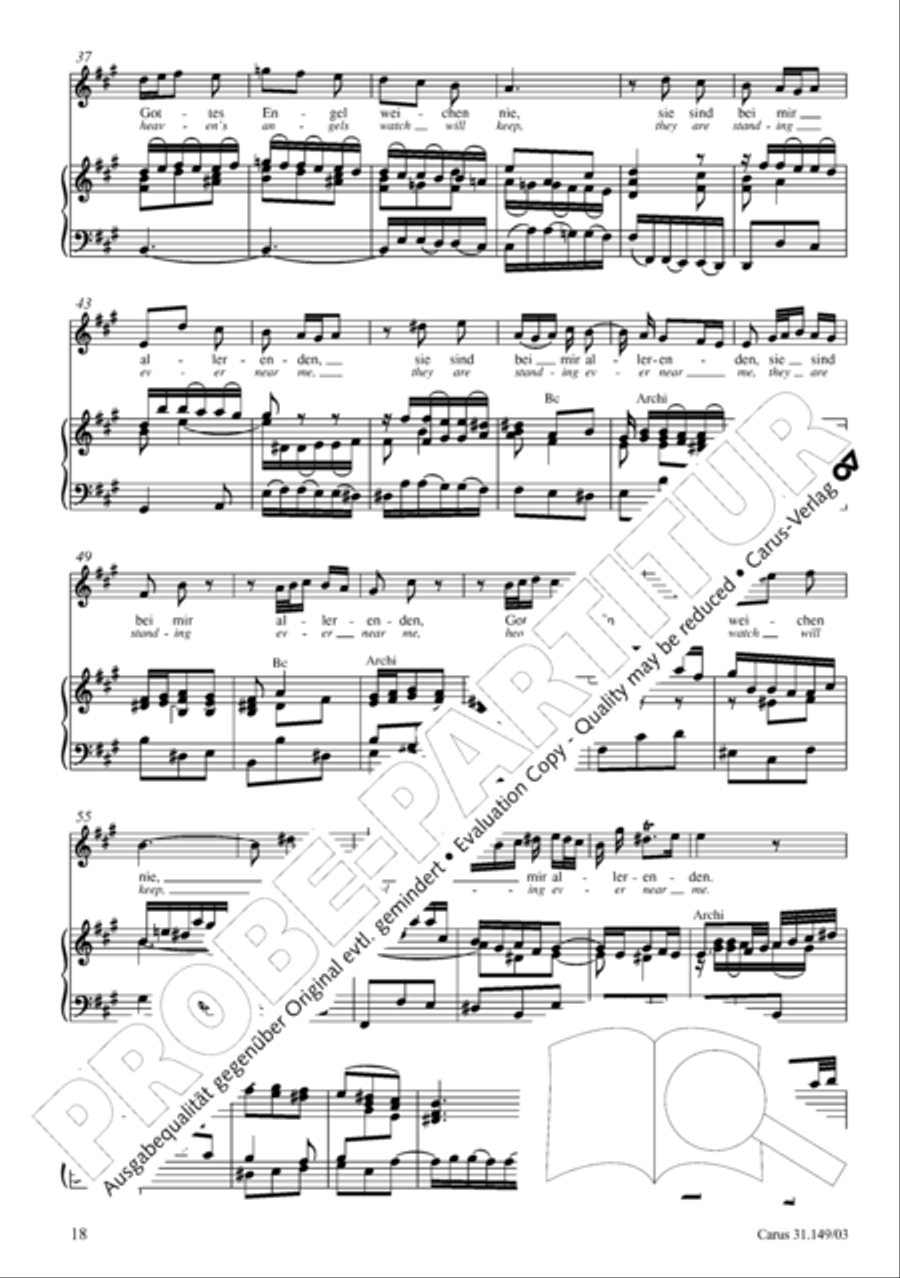 The voice of rejoicing and hope (Man singet mit Freuden vom Sieg) 4-Part scores gallery preview page 19