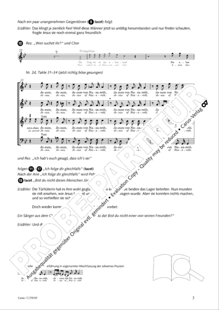 Johann Sebastian Bachs Johannes-Passion fur Kinder und Jugendliche STB scores gallery preview page 4