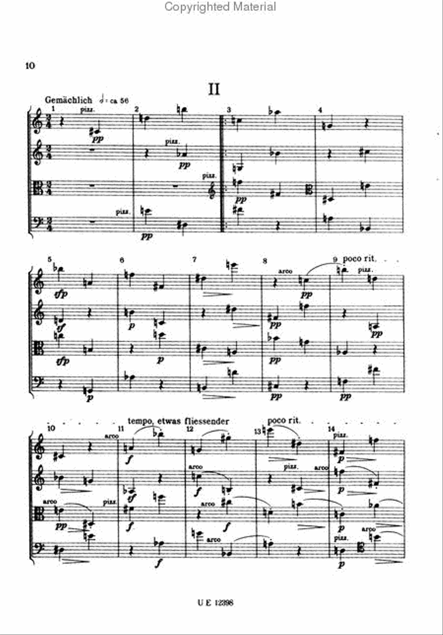 String Quartet, Op. 28 String Quartet scores gallery preview page 2