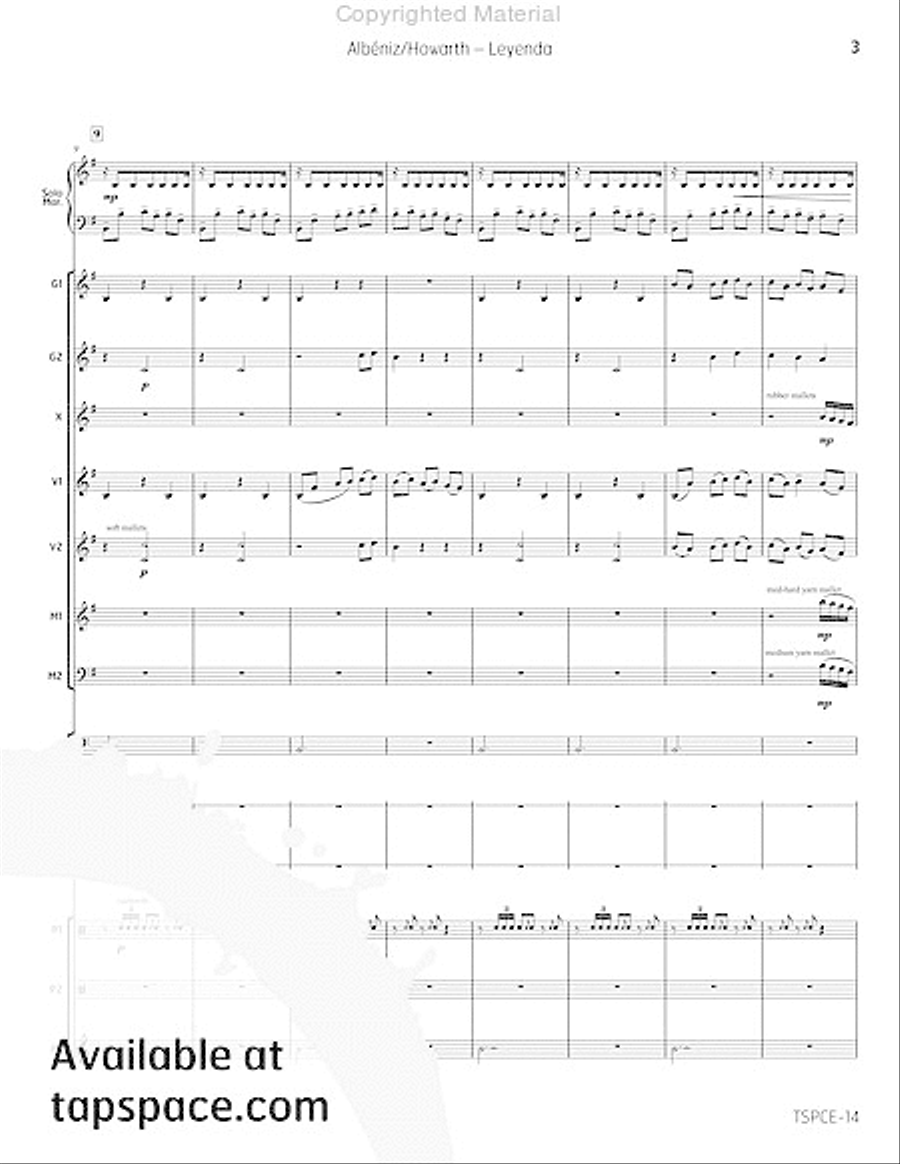 Leyenda Percussion Ensemble scores gallery preview page 6