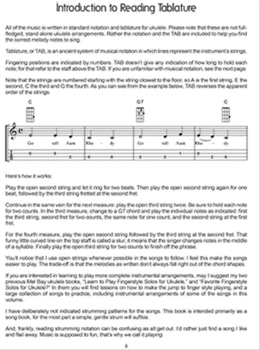 Favorite Old-Time American Songs for Ukulele Ukulele scores gallery preview page 2