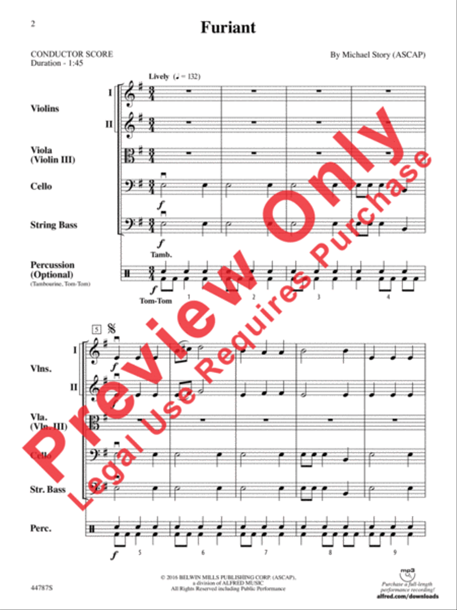 Furiant String Orchestra scores gallery preview page 3