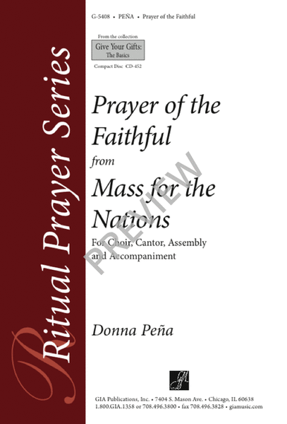 Prayer of the Faithful from "Mass of the Nations" image number null