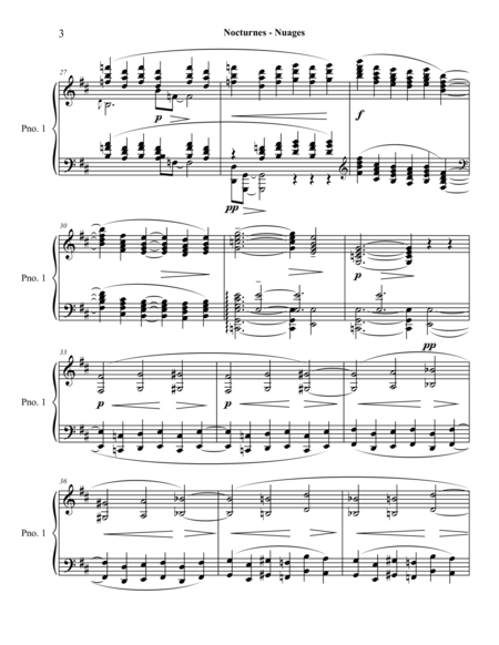 Debussy - Nocturnes: #1 Nuages (piano transcription)