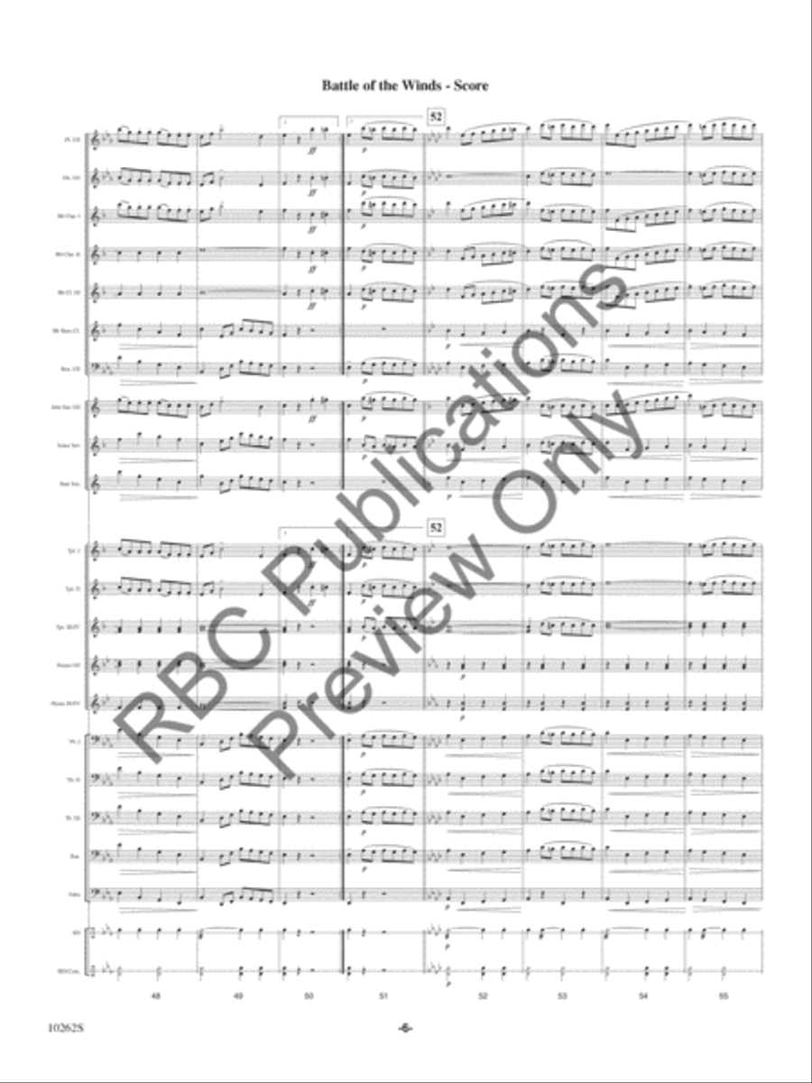 Battle Of The Winds Battle Of The Winds Concert Band scores gallery preview page 9