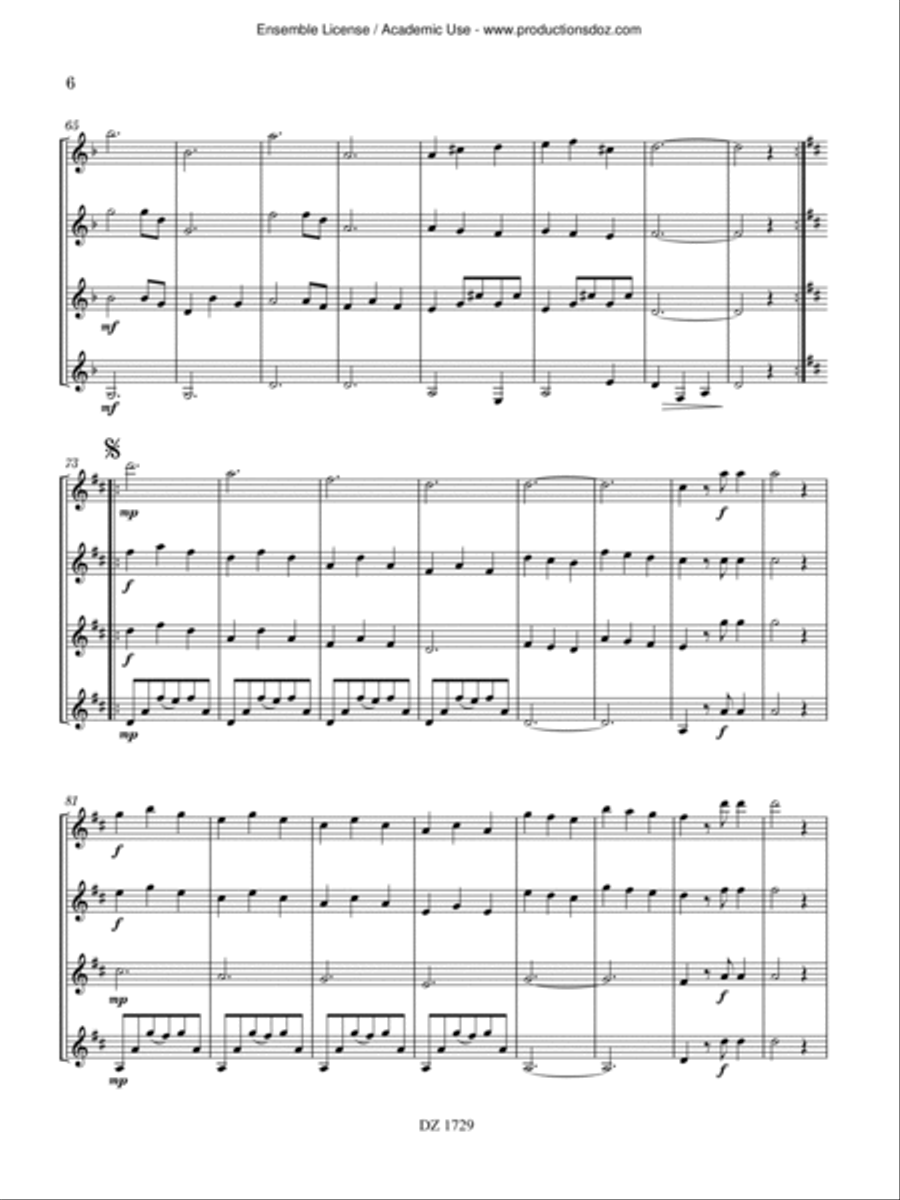 Lagrimas y Sonrisas Guitar Ensemble scores gallery preview page 6