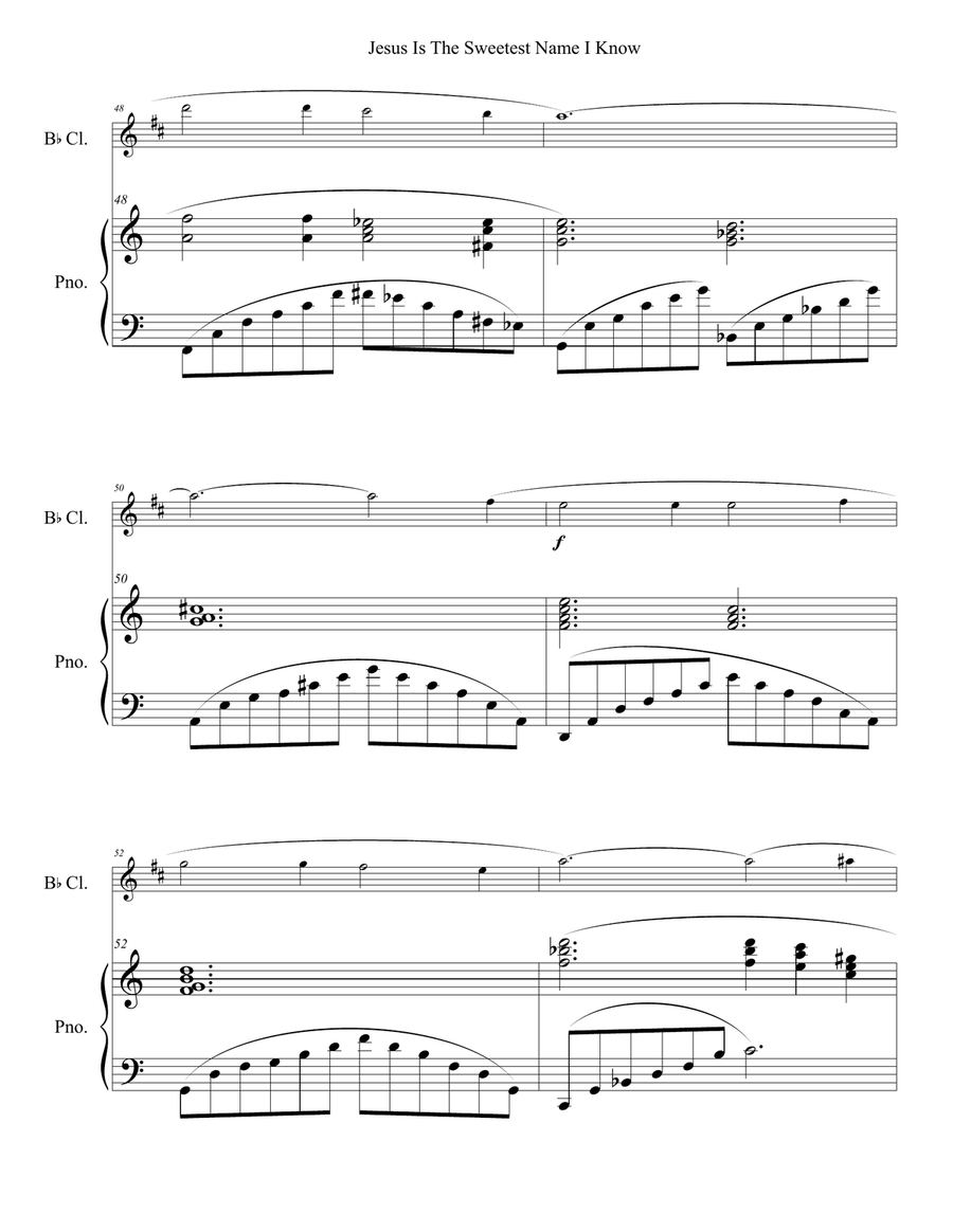 Jesus is the Sweetest Name I Know Small Ensemble scores gallery preview page 5