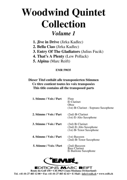 Woodwind Quintet Collection Volume 1 image number null