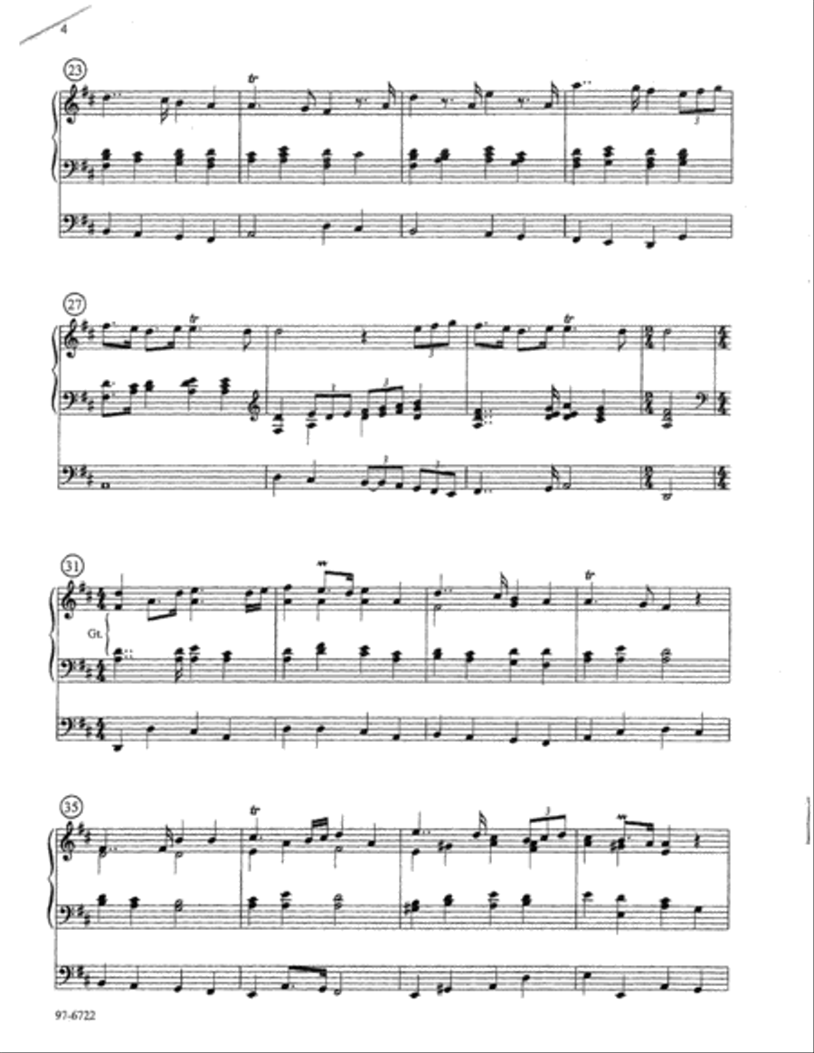 Fanfare and Procession Organ scores gallery preview page 4