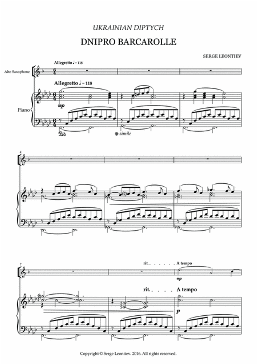 Ukrainian Dyptych Chamber Music scores gallery preview page 4