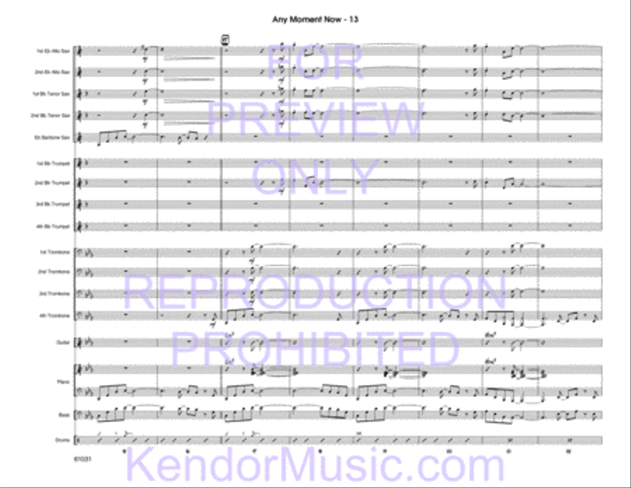 Any Moment Now Any Moment Now Jazz Ensemble scores gallery preview page 14
