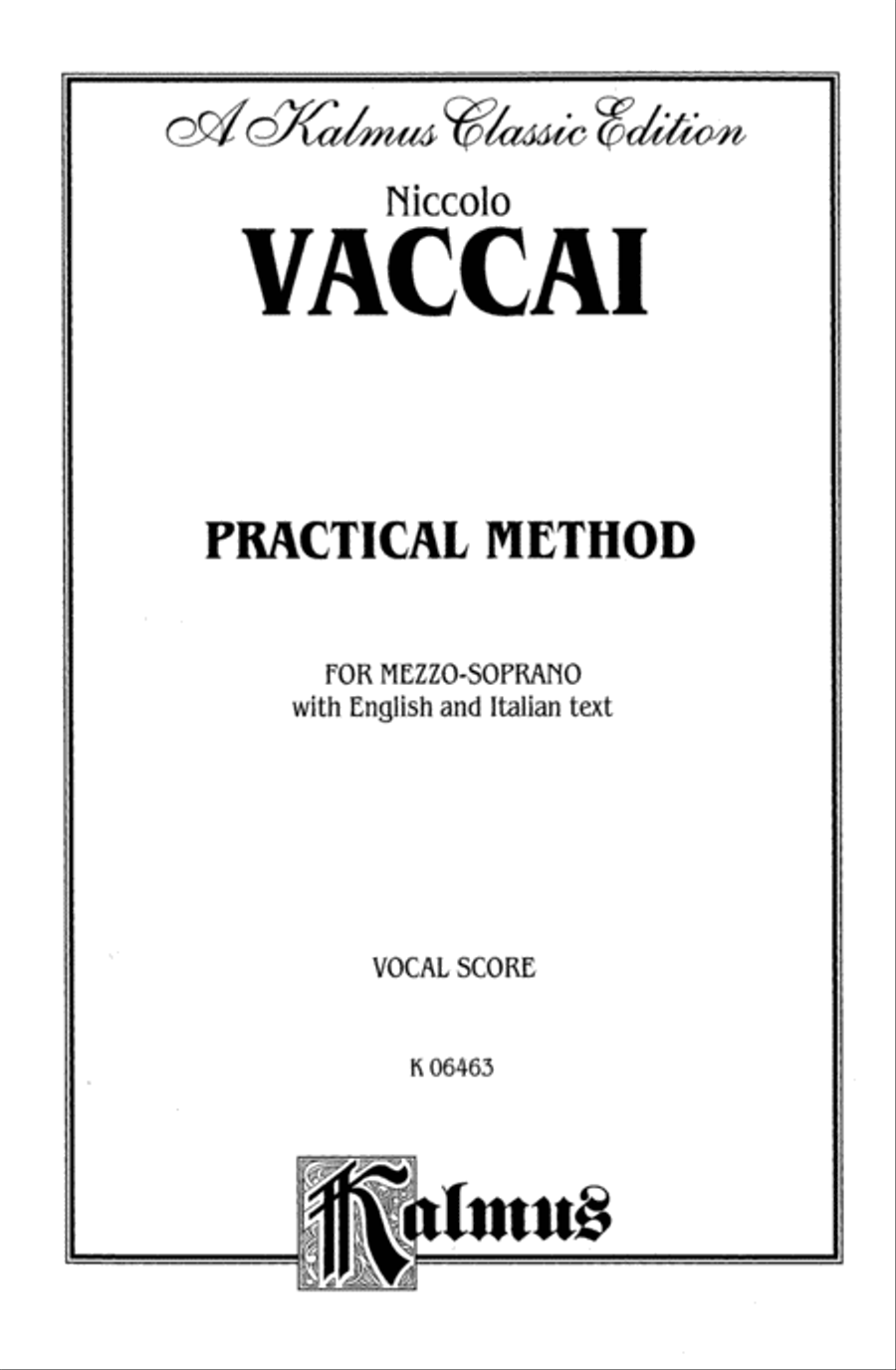 Practical Italian Vocal Method (Marzials)