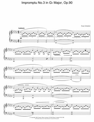 Impromptu No.3 in Gb Major, Op.90