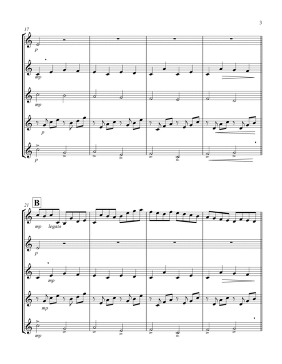 Canon (Pachelbel) (Bb) (Clarinet Quintet) image number null