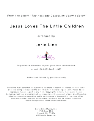 Book cover for Jesus Loves The Little Children