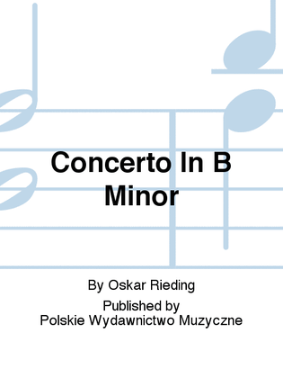Book cover for Concerto In B Minor
