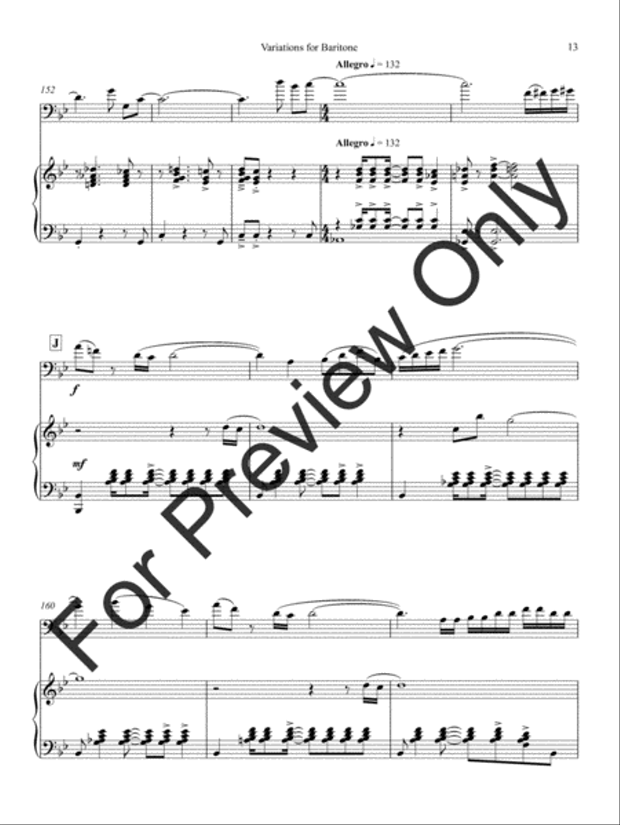 Variations For Baritone Baritone Horn BC scores gallery preview page 17