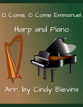 Book cover for O Come, O Come Emmanuel, Harp and Piano Duet