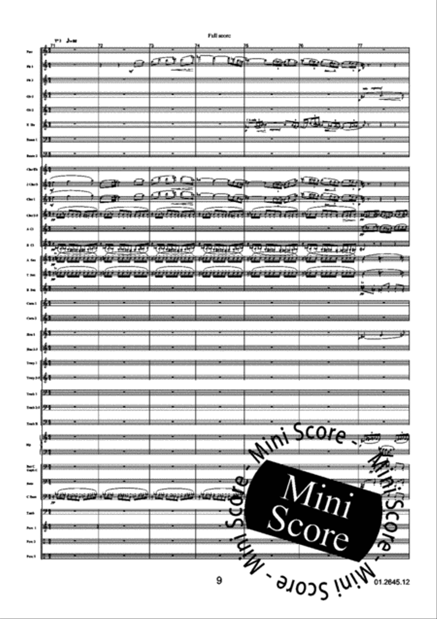 Symphony No. 4 Concert Band scores gallery preview page 13