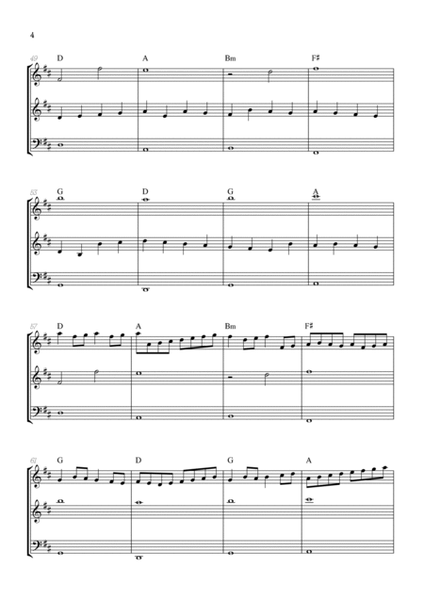 Pachelbel Canon in D • strings trio sheet music • violin, violin & cello [chords] image number null