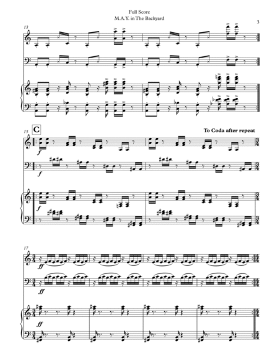 M.a.y. In The Backyard Piano Trio scores gallery preview page 3