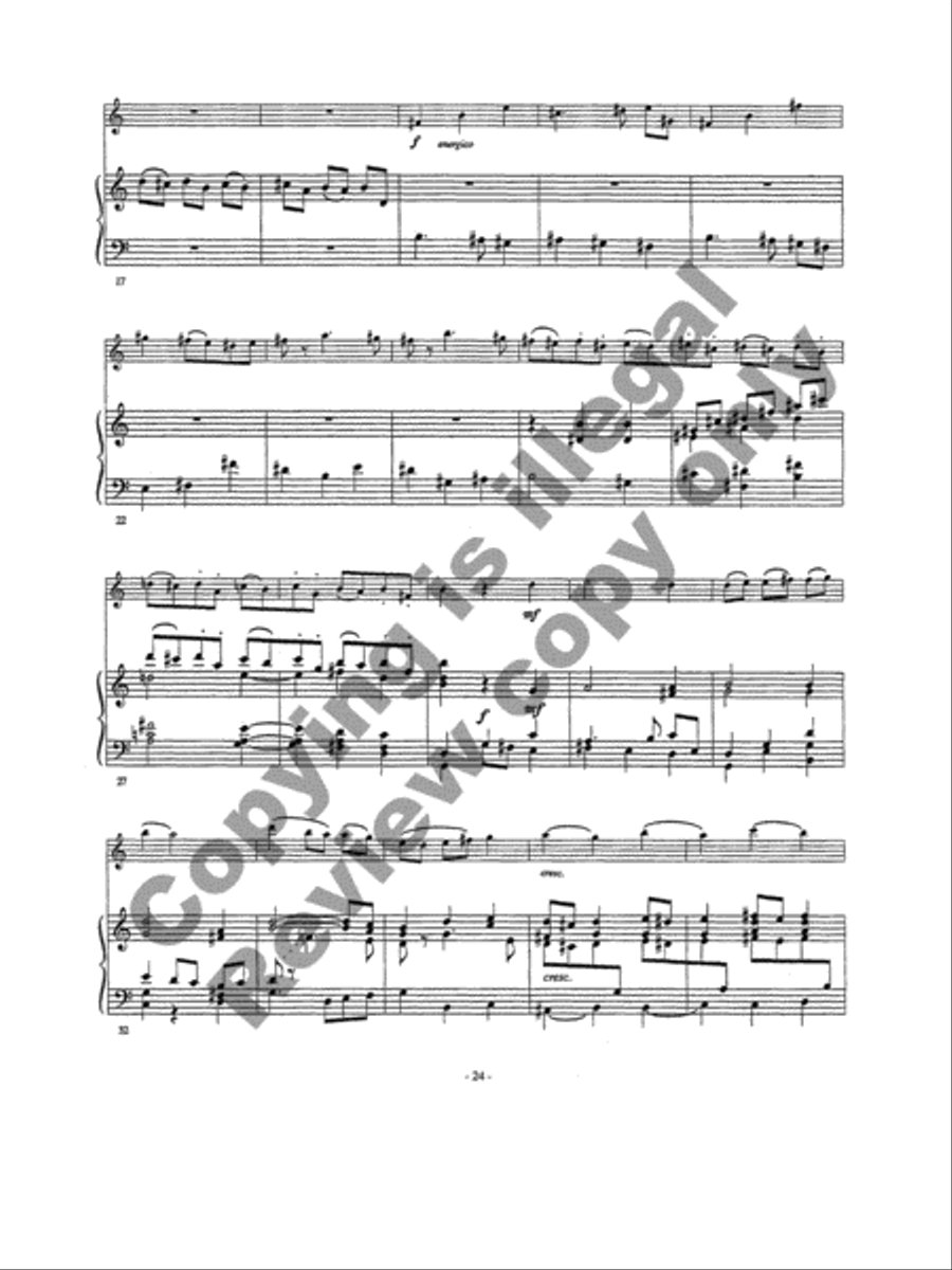 Second Sonata for Violin and Piano Violin Solo scores gallery preview page 8