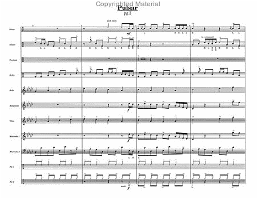 Pulsar Pulsar Percussion Ensemble scores gallery preview page 4