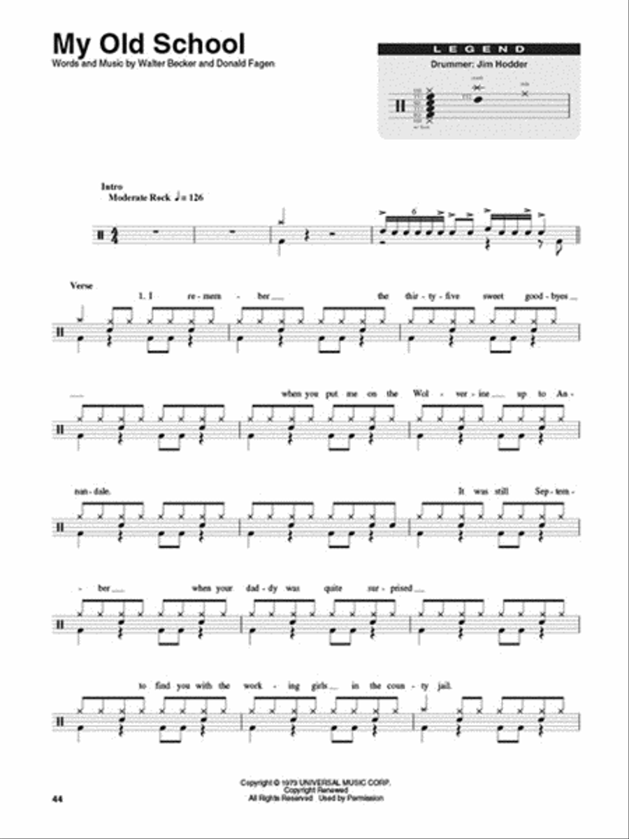 13. Steely Dan 13. Steely Dan Drums scores gallery preview page 5