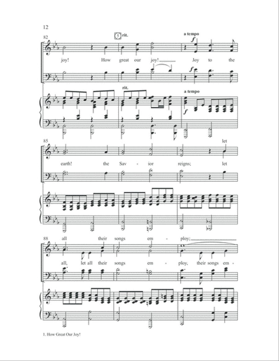 Joy Has Dawned 4-Part scores gallery preview page 18