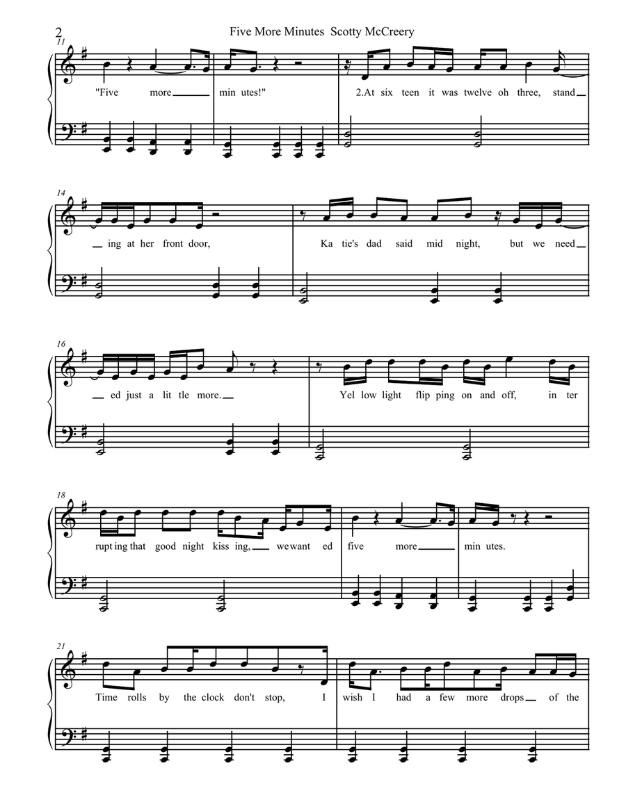 Five More Minutes Small Ensemble scores gallery preview page 2