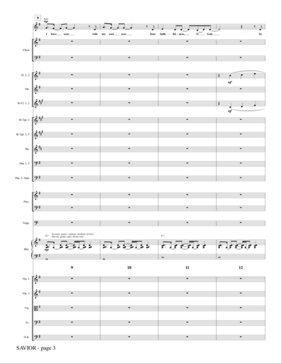 Savior - Full Score Savior - Full Score Choir scores gallery preview page 3