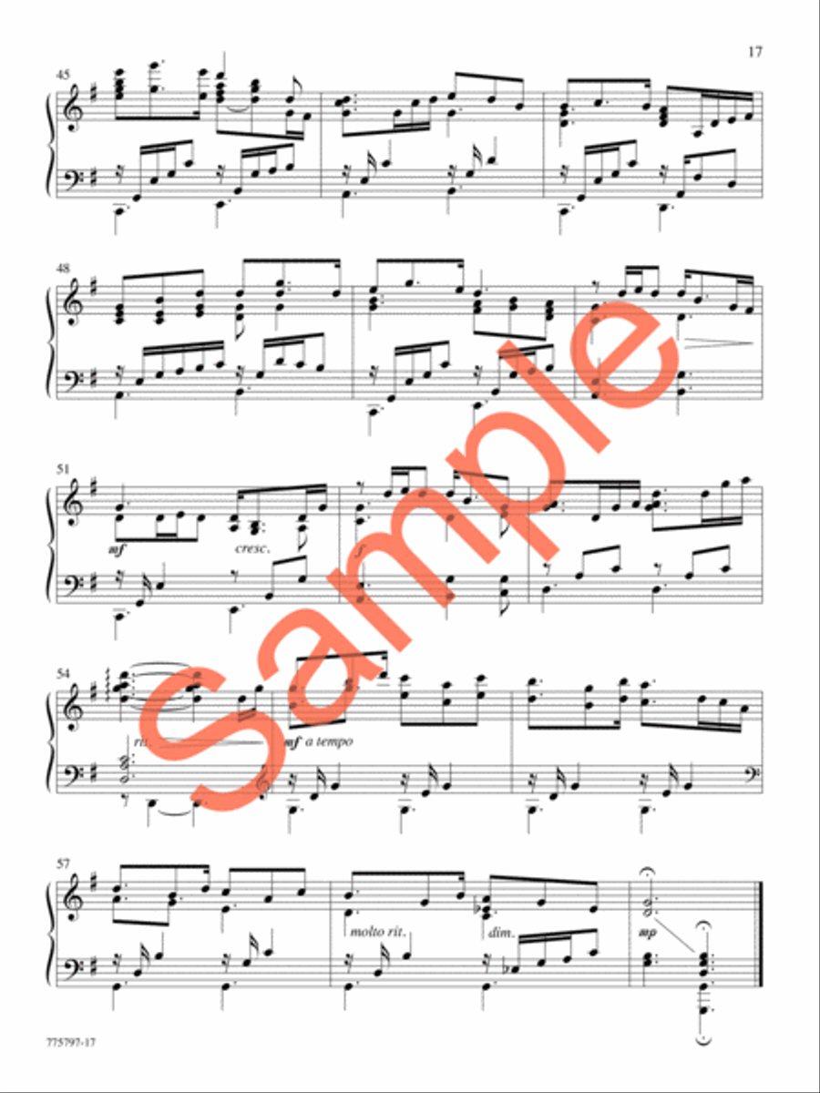 A Journey of Faith Piano Solo scores gallery preview page 15